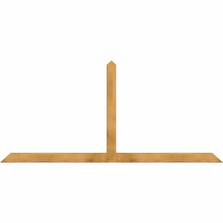 Ekena Millwork Portland Rough Sawn Timber Gable Bracket, Western Red Cedar, 96"W x 44"H x 4"D x 4"F, 11/12 Pitch GBW096X44X0404POR00RWR
